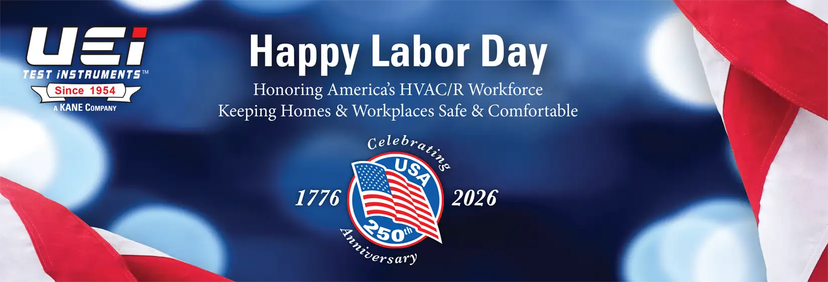 Happy Labor Day from UEi, Our Service Center will be closed on Monday