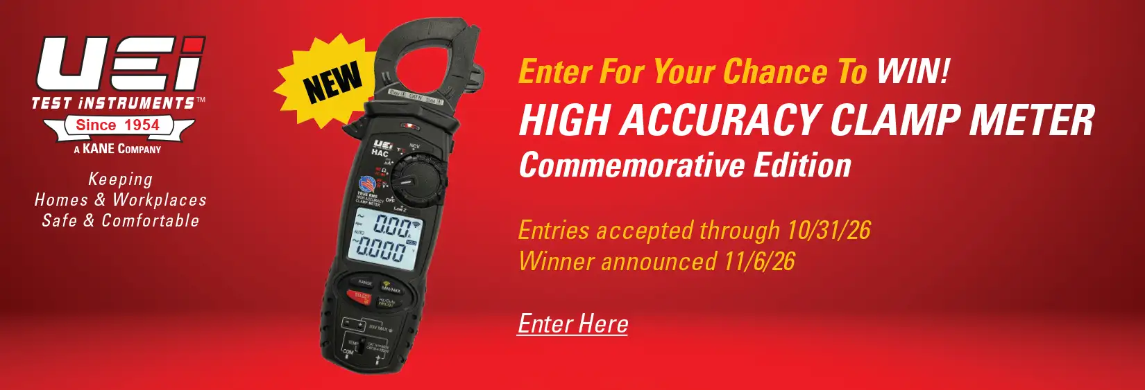 Enter to win an HAC Clamp Meter