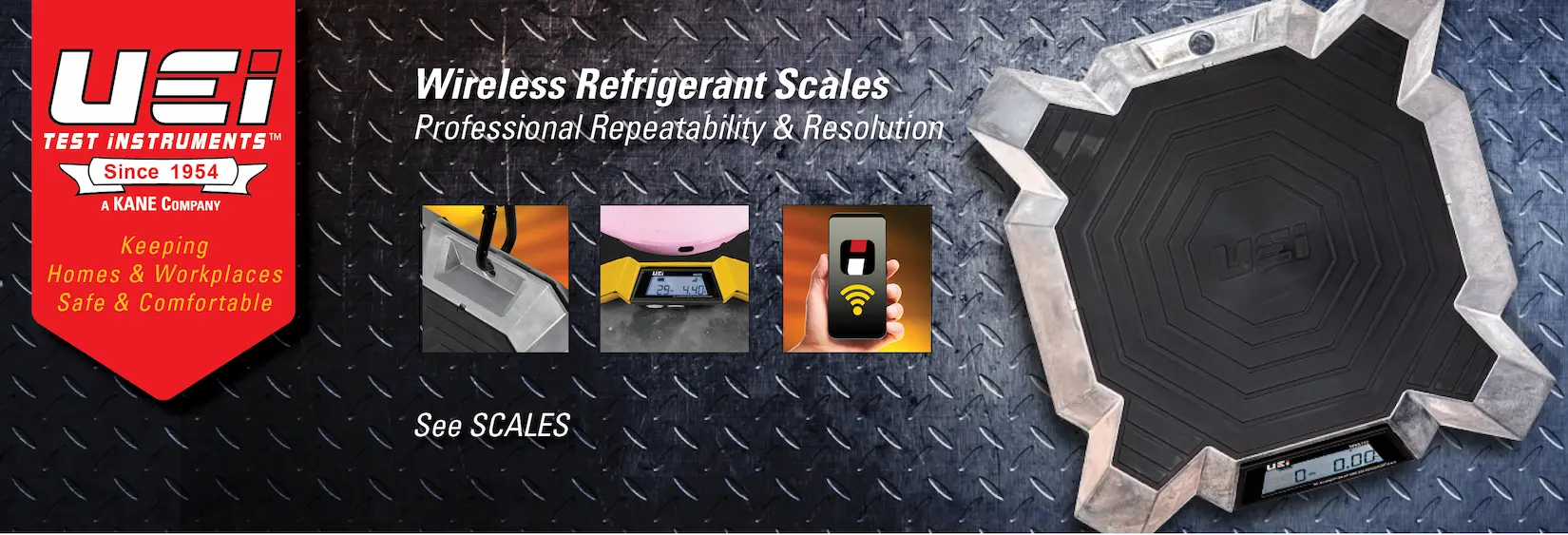 Rugged refrigerant charging scales