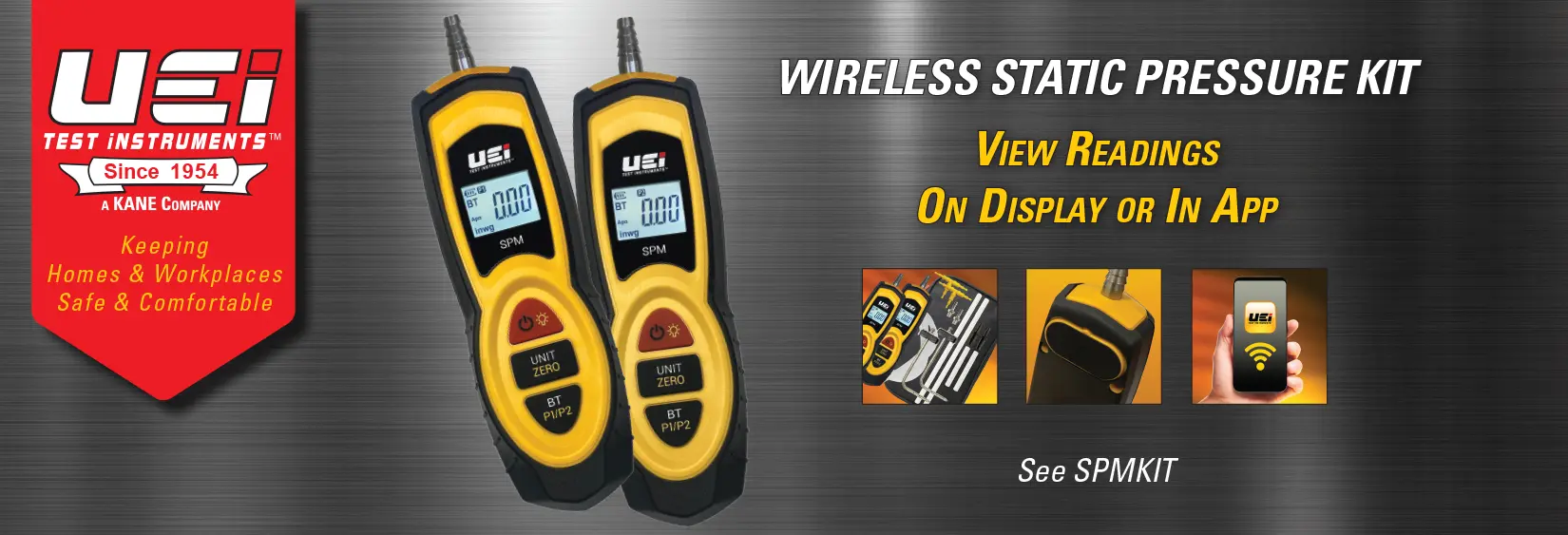 Wireless manometer kit