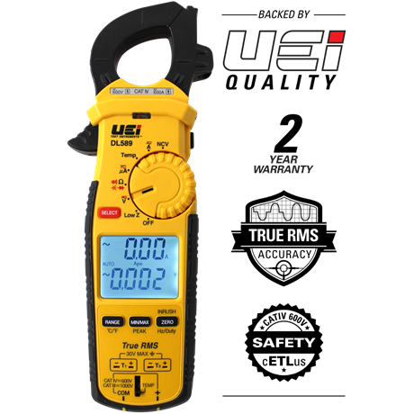 健康管理・計測計 MED EMS by DIO LABO DL589COMBO - 600A TRMS CLAMP METER W/ DC AMPS, INRUSH, MAGNET