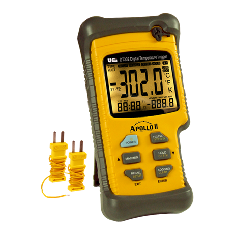 DT302 - DUAL INPUT LOGGING THERMOMETER | Kane USA