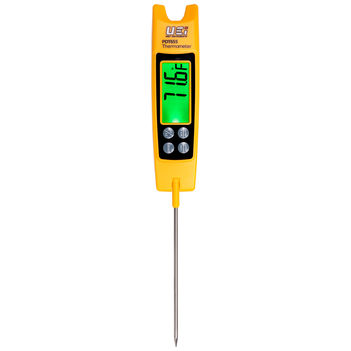 PDT655 - DIFFERENTIAL FOLDING POCKET THERMOMETER W/ T1, T2 | Kane USA